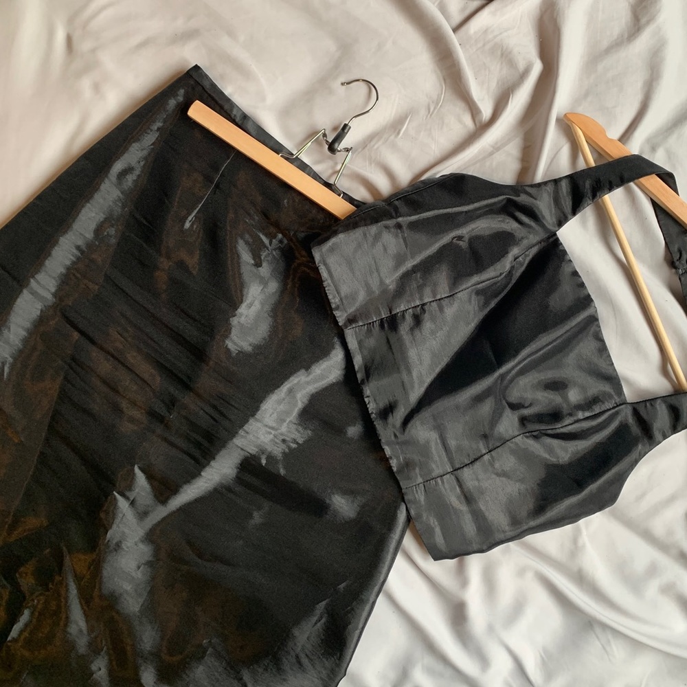 Vintage silky two piece set